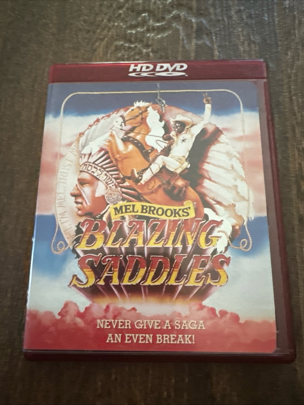 Mel Brooks Blazing Saddles HD DVD - Red & Blue Cover